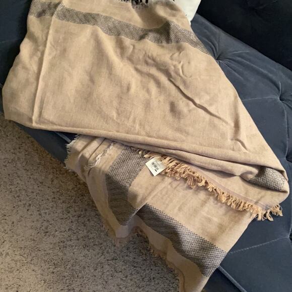 Paper source tan gray scarf NWT could be a mask - Picture 6 of 7